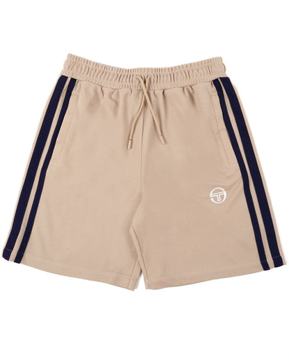 Sergio Tacchini Gestreifte Freizeitshorts Stein/Marineblau