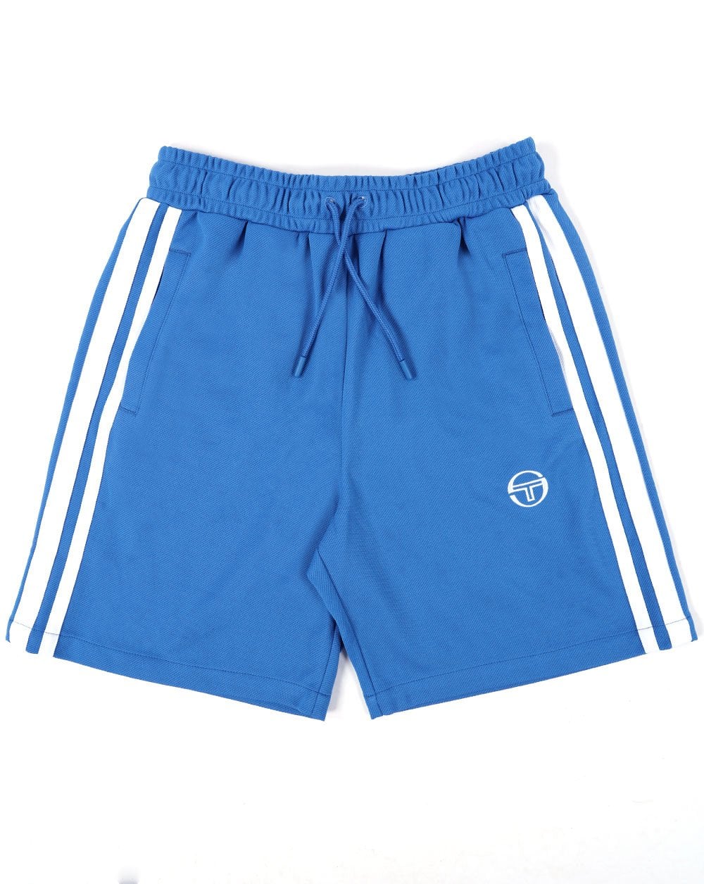 Sergio Tacchini Gestreifte Freizeitshorts Blau/Weiß