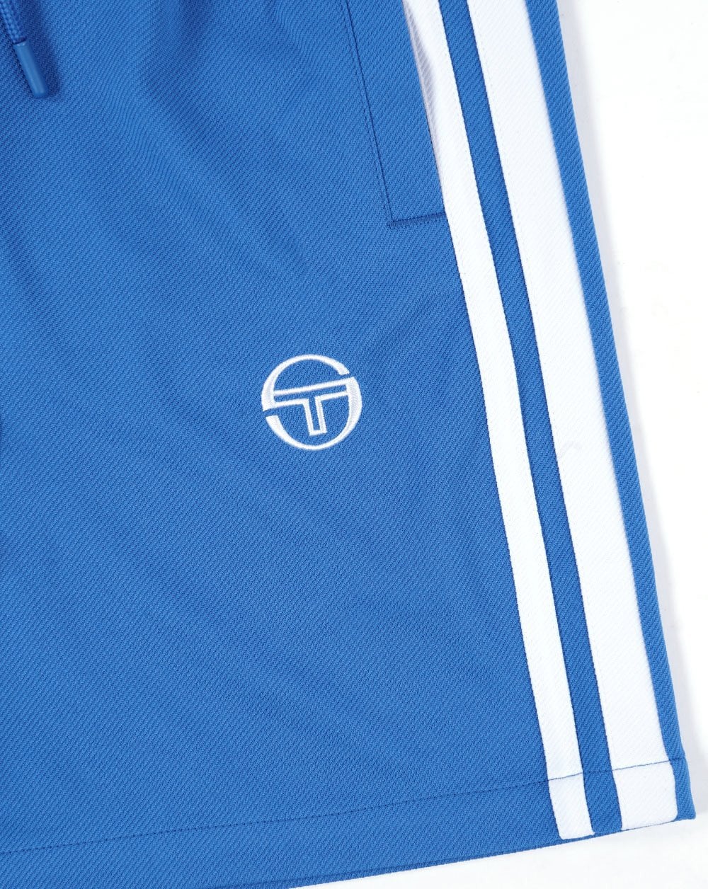 Sergio Tacchini Gestreifte Freizeitshorts Blau/Weiß
