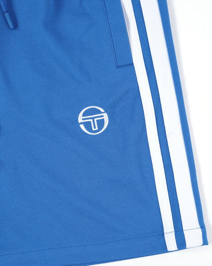 Sergio Tacchini Gestreifte Freizeitshorts Blau/Weiß