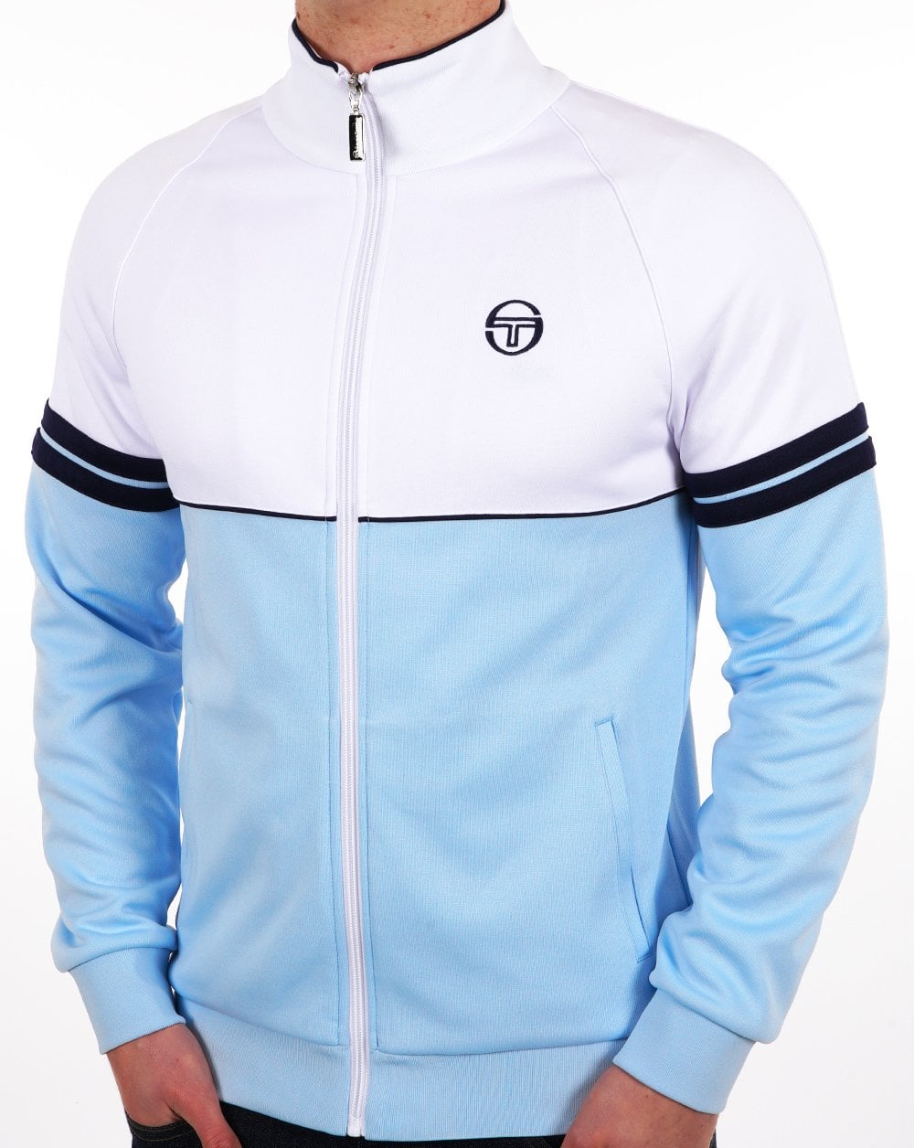 Sergio Tacchini Orion Trainingsjacke Himmelblau/Weiß