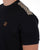 Trojan Houndstooth Trim Pique T-shirt Black