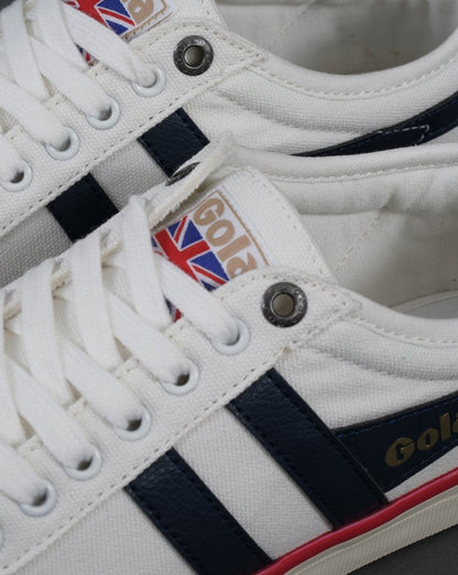 Gola Classics Vegan Comet Trainer Off White/Marineblau/Rot