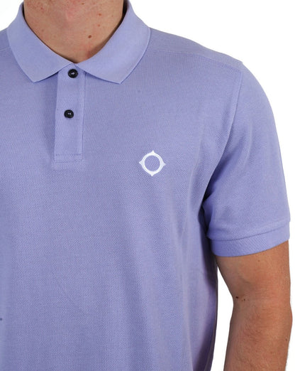 MA.STRUM Piqué-Polo Lavendel