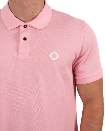 MA.STRUM Piqué-Poloshirt Rosa
