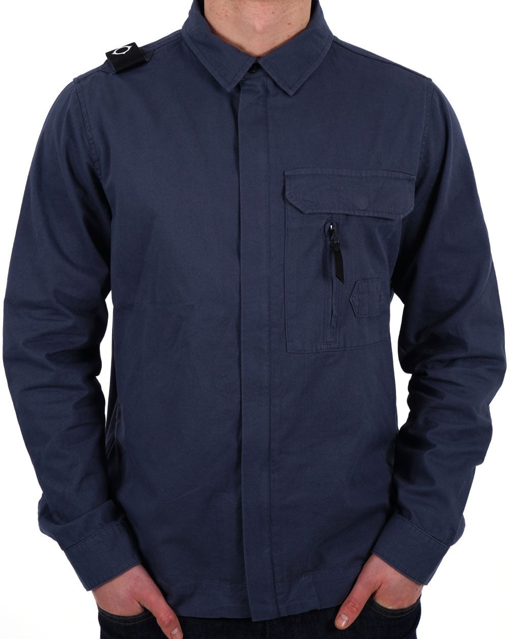 MA.STRUM Cadet Overshirt Tintenblau