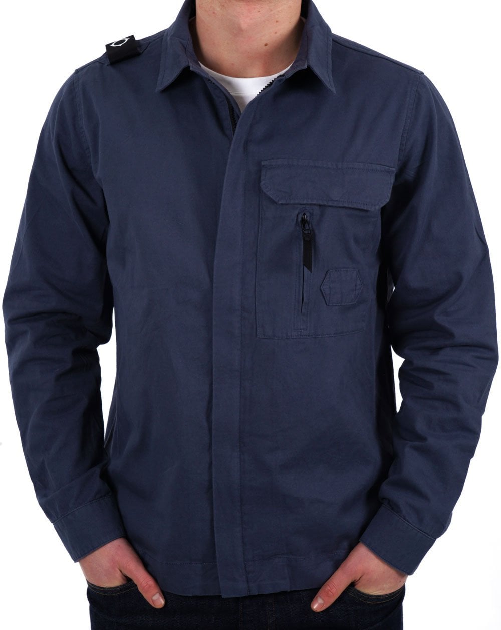 MA.STRUM Cadet Overshirt Tintenblau