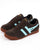 Gola Harrier Suede Trainer Dark Brown / Sky Blue