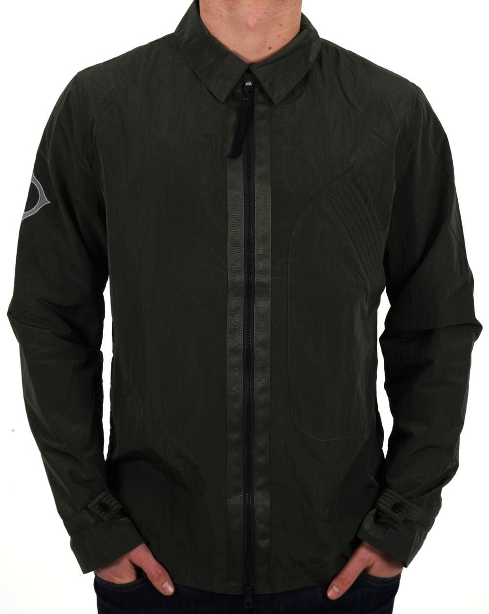 MA.STRUM Rivet Overshirt Oil Slick