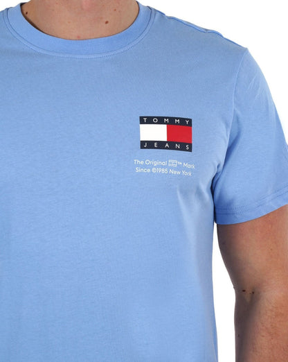 Tommy Jeans – Essential Logo-T-Shirt, Himmelblau