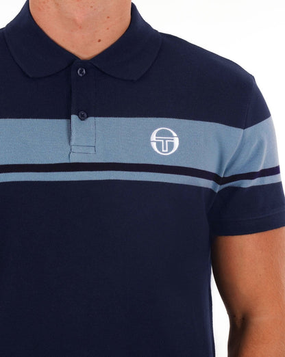 Sergio Tacchini Young Line Poloshirt, Marineblau/Zartblau