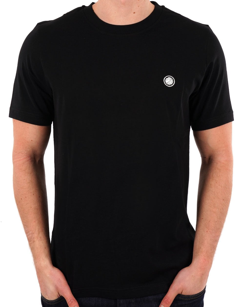 Pretty Green Mitchell T-Shirt Schwarz/Weiß