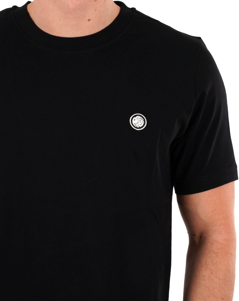 Pretty Green Mitchell T-Shirt Schwarz/Weiß