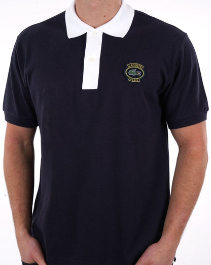 Lacoste Original L.12.12 Paris Badge Poloshirt Marineblau