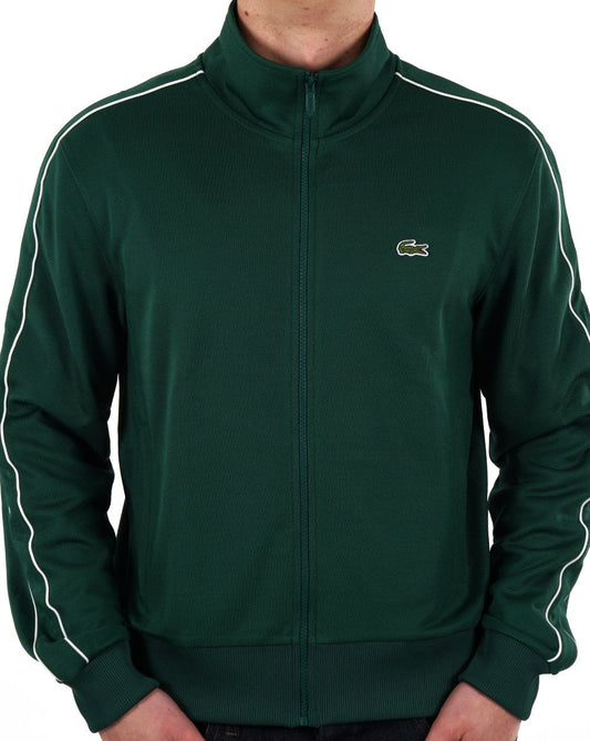 Lacoste Lacoste Paris – Grüne Piqué-Trainingsjacke
