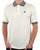 Trojan Contrast Texture Polo Ecru