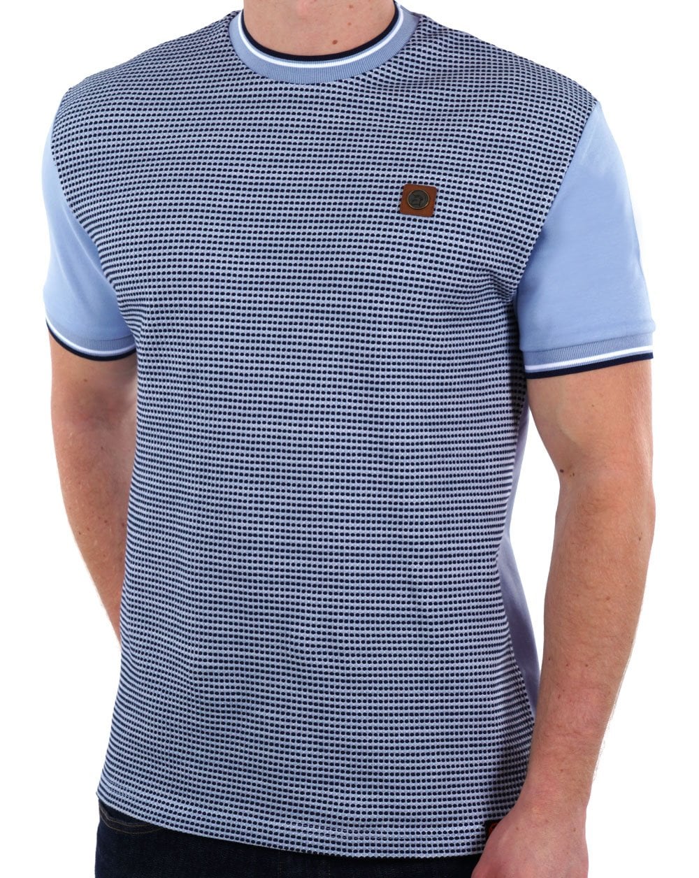 Trojan Birdseye T-Shirt Himmelblau