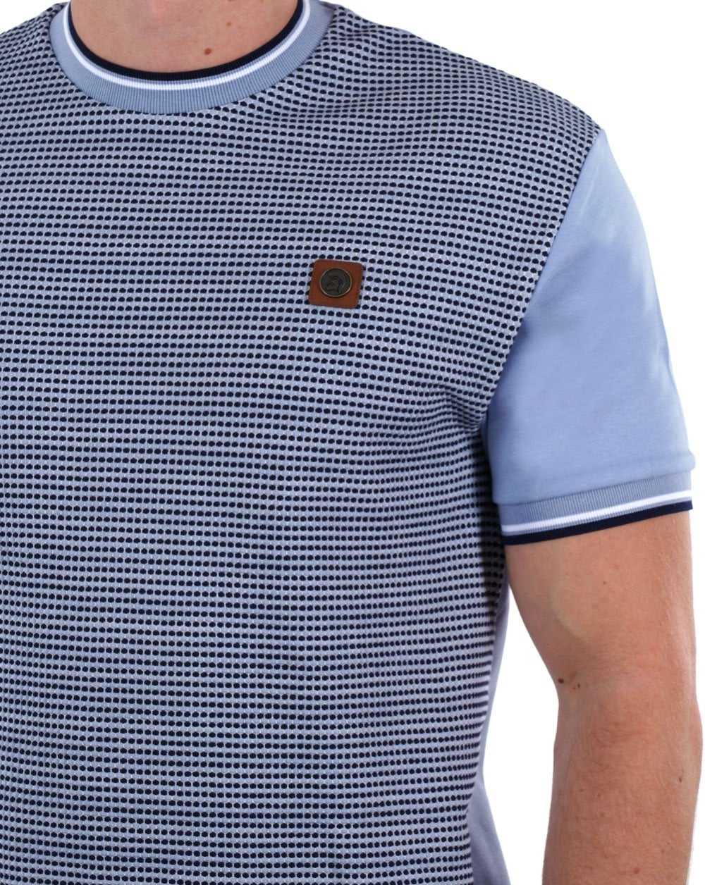 Trojan Birdseye T-Shirt Himmelblau