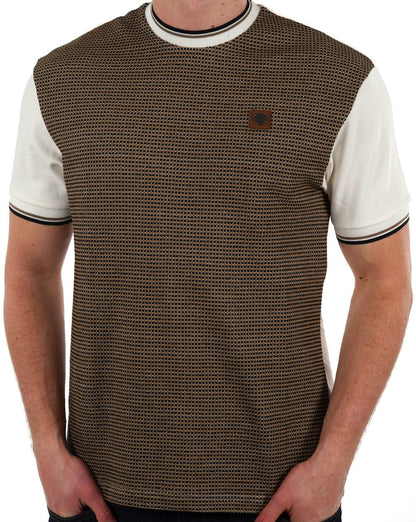 Trojan Birdseye T-Shirt Ecru