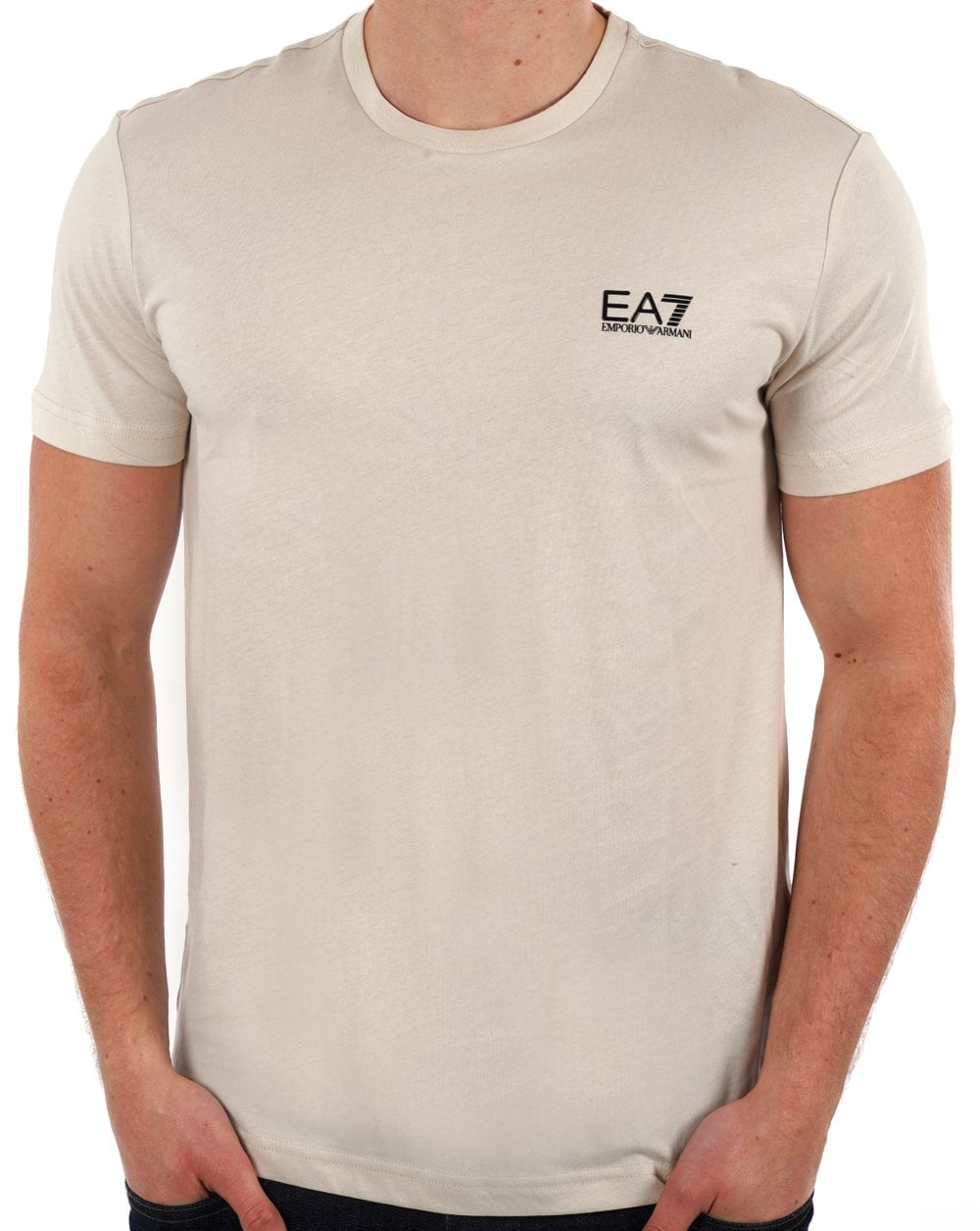 EA7 Klassisches T-Shirt Stein