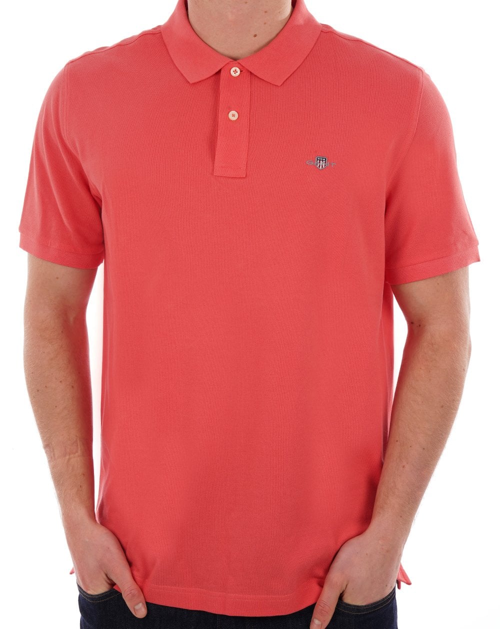 Gant Shield Pique Poloshirt Sunset Pink