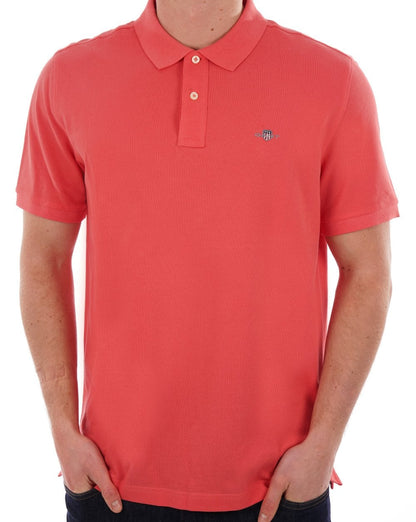 Gant Shield Pique Poloshirt Sunset Pink