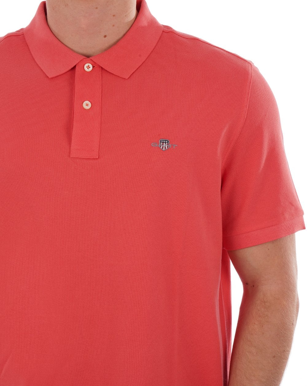 Gant Shield Pique Poloshirt Sunset Pink