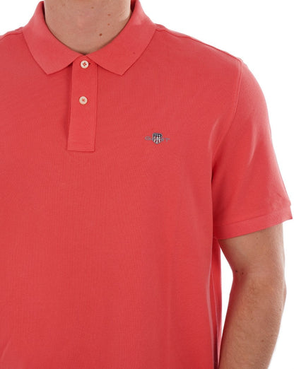 Gant Shield Pique Poloshirt Sunset Pink