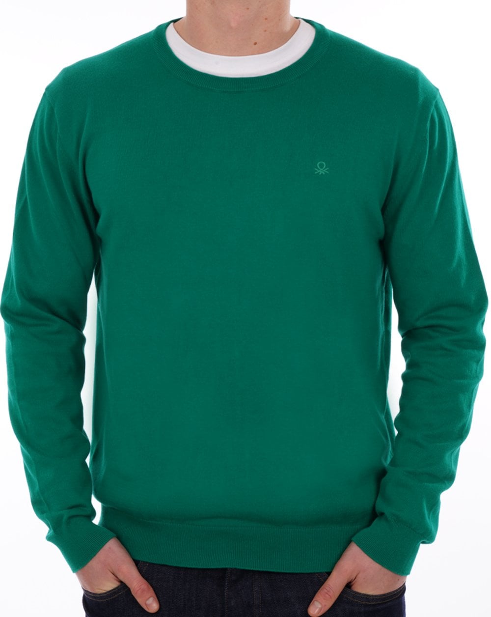 Benetton Strickpullover Grün