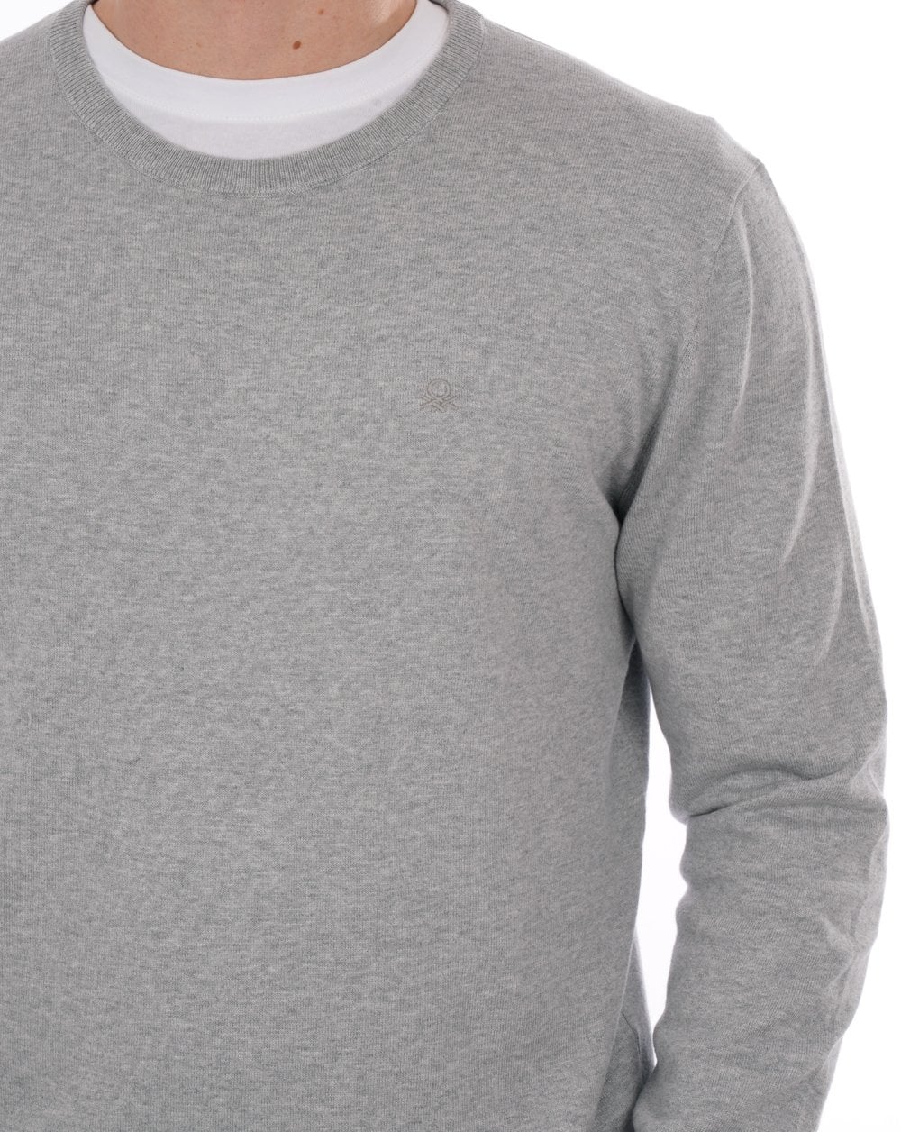 Benetton Strickpullover Grau