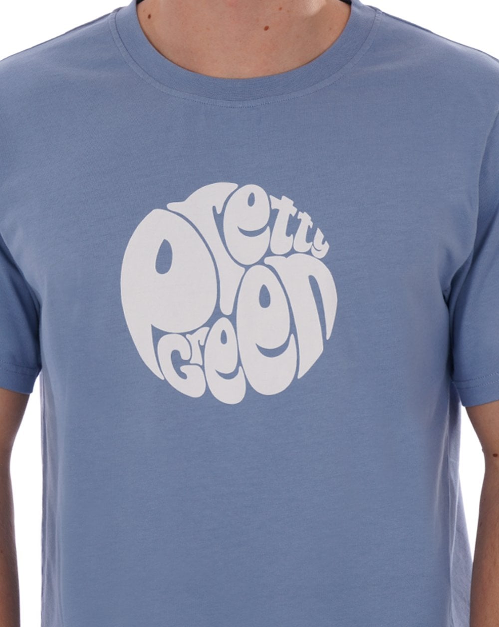 Pretty Green Gillespie Logo T-Shirt Blau