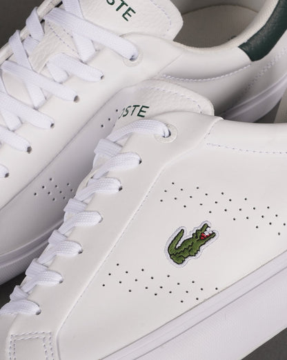 Lacoste Footwear Powercourt 2.0 Trainer Weiß/Dunkelgrün