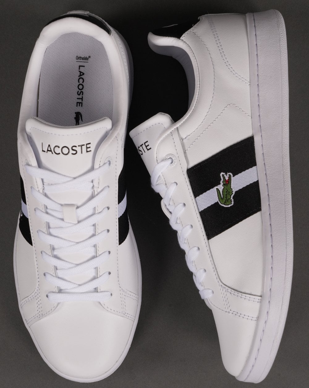 Lacoste Carnaby Pro CGR Trainer Weiß/Schwarz