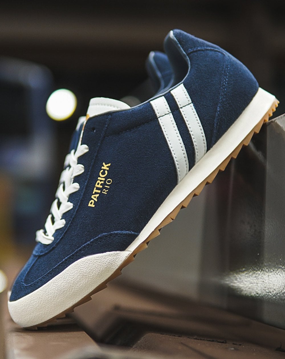 Patrick Rio Sneakers Marineblau Weiß