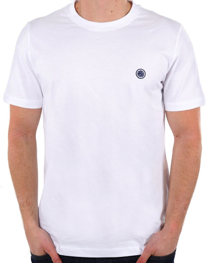 Pretty Green Mitchell T-Shirt Weiß/Marineblau