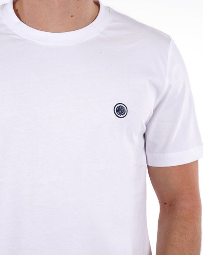 Pretty Green Mitchell T-Shirt Weiß/Marineblau