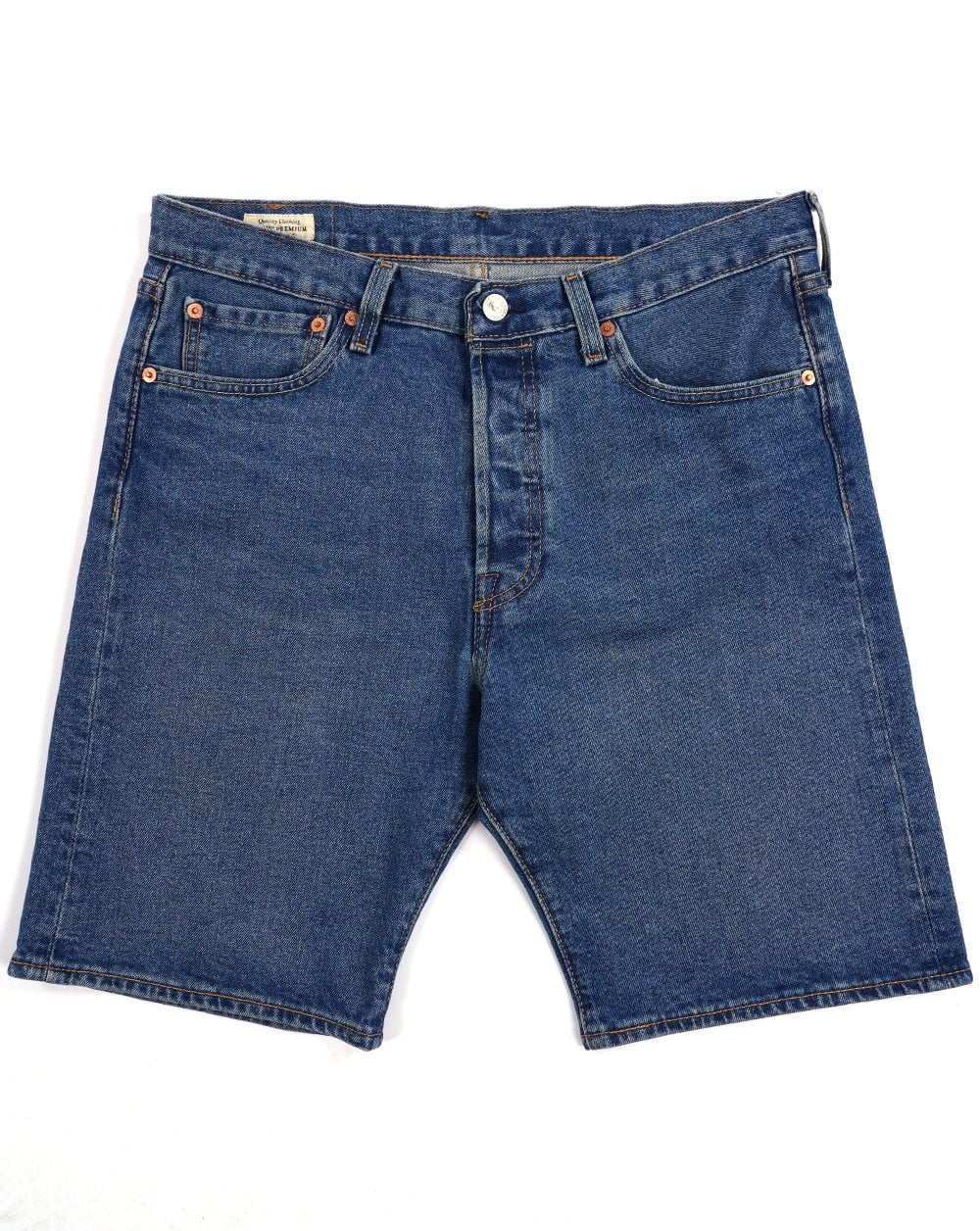 Levi's – 501 Original – Shorts in mittlerem Indigoblau