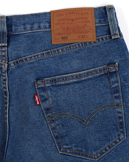 Levi's – 501 Original – Shorts in mittlerem Indigoblau
