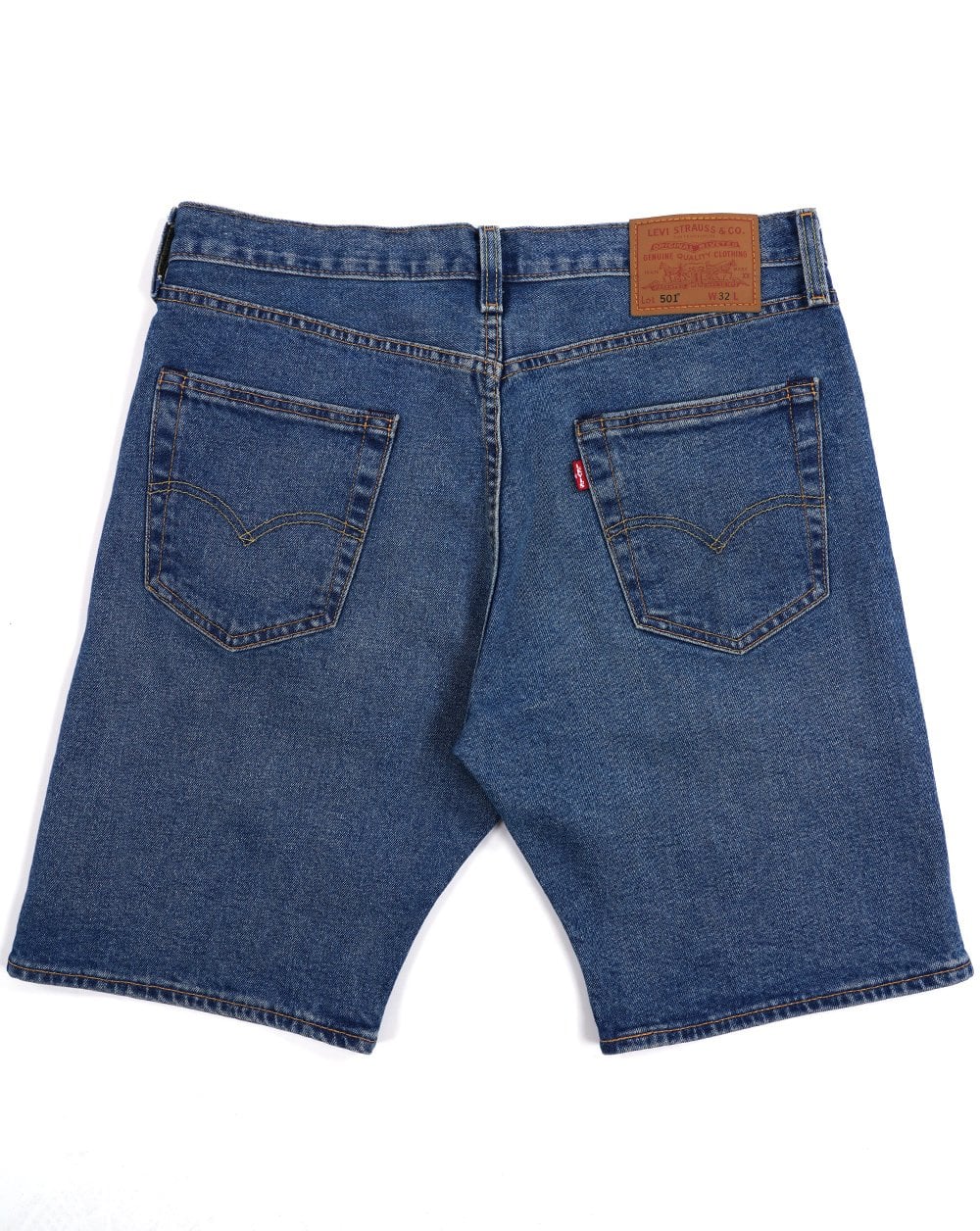 Levi's – 501 Original – Shorts in mittlerem Indigoblau