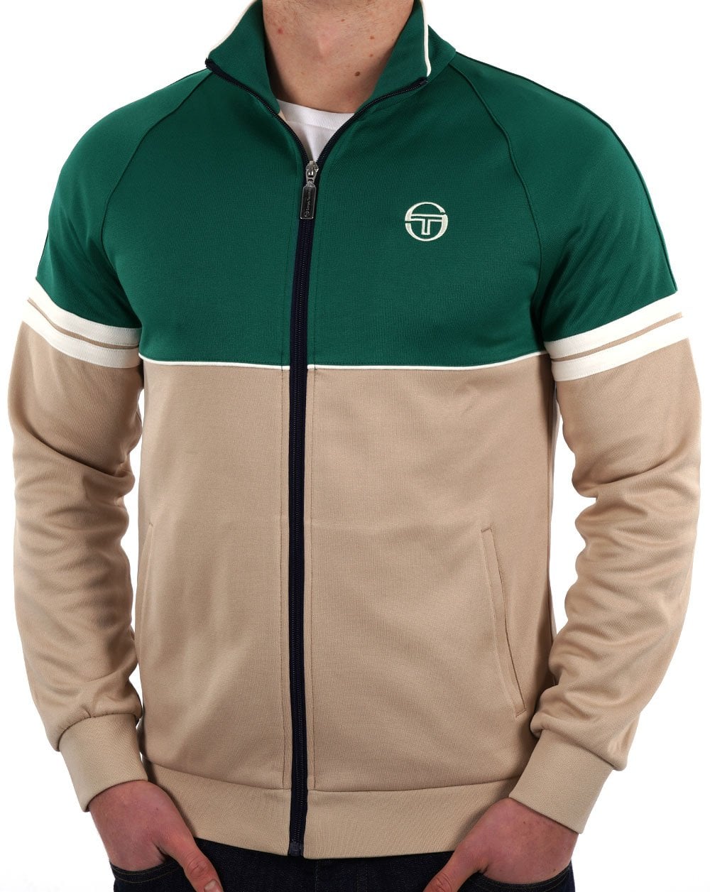 Sergio Tacchini Orion Trainingsjacke Grün / Stein