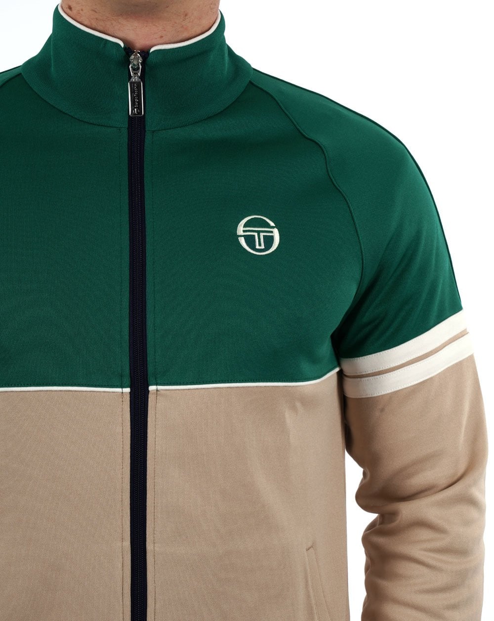 Sergio Tacchini Orion Trainingsjacke Grün / Stein