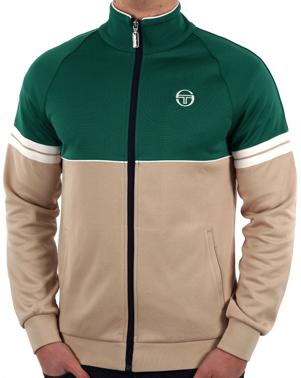 Sergio Tacchini Orion Trainingsjacke Grün / Stein