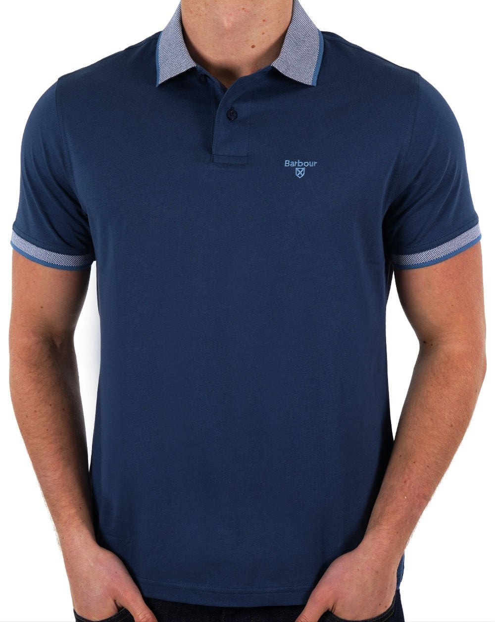 Barbour Cornsay Poloshirt in dunklem Denim
