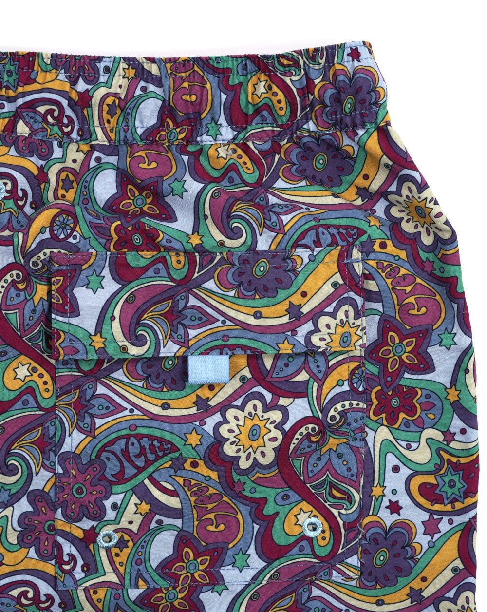Pretty Green Mystic Paisley Badeshorts Lila