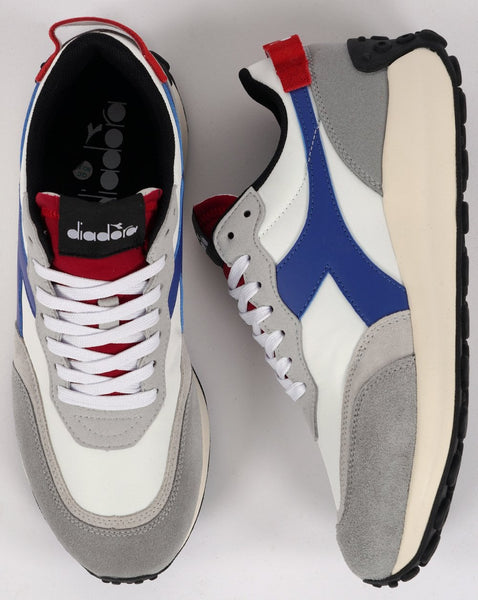 Diadora Race NYL Trainer White Grey Blue