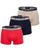 Emporio Armani 3 Pack Boxer Shorts Stone/Navy/Red