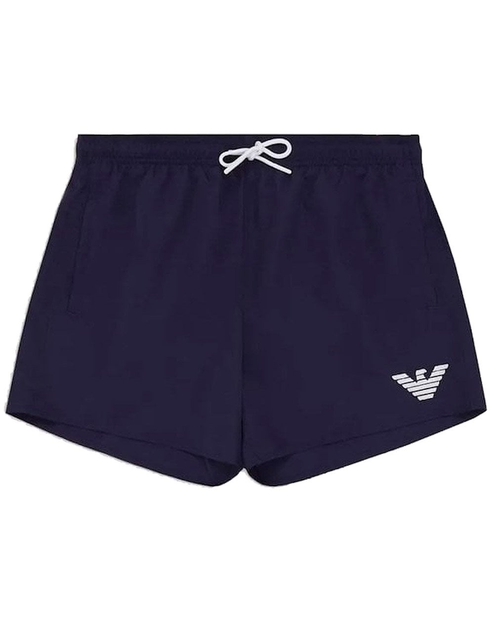 Emporio Armani Eagle Swim Shorts Navy/White
