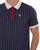 Fila Vintage BB1 Polo Shirt Navy/Gardenia/Red