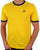 Fila Vintage Ringer T Shirt Yellow/Navy