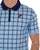 Fila Vintage Windowpane Polo Sky / Navy